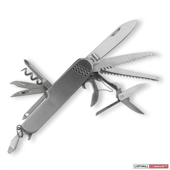 Swiss Army Style Camping Multifunction Pocket Knife