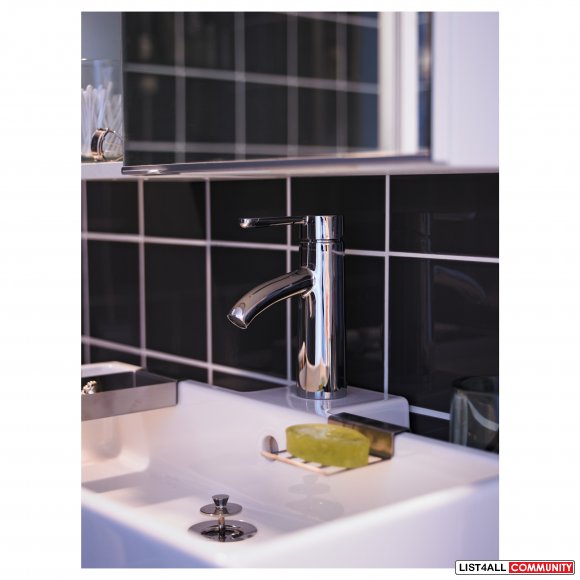 Ikea DALSKAR Bath Faucet w/ Strainer - Chrome Plated