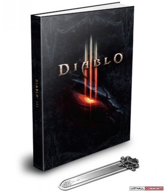 DIABLO III Limited Edition Strategy Guide Hardcover w/ Bookmark