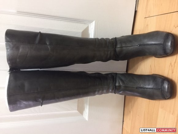 First  Grey woman boots - Made in Romania- size 37 - $35.00