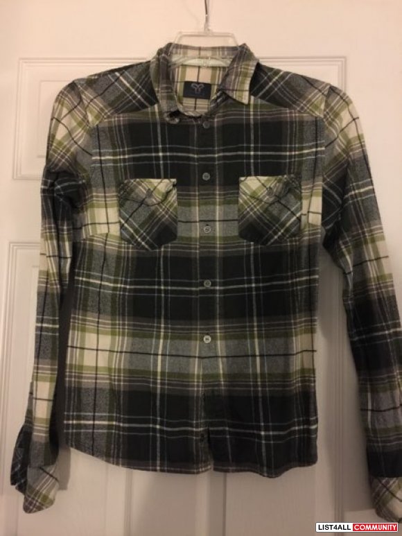TNA plaid button up