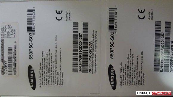 *IN BOX* (LIKE-NEW) - Samsung Laptop Series 5 Notebook 15" i5 Win 8