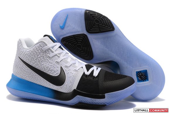 Cheap Nike Kyrie Irving 3 2017 New Arrival White Blue Black - www.kyri