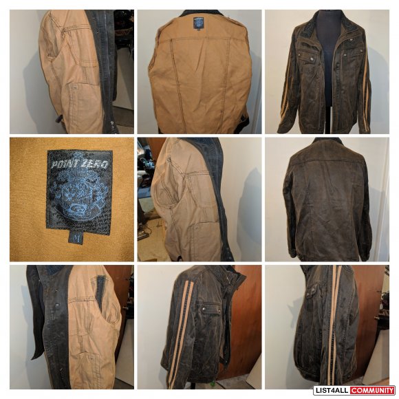 Point Zero: VGUC, Dungaree/Denim-Style Men's Jacket