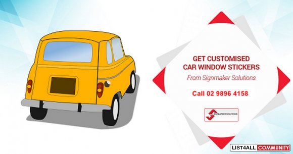 Make your campaign more effective with car windows stickers