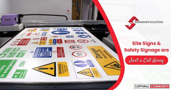 Adopt safety with our construction industrial signage