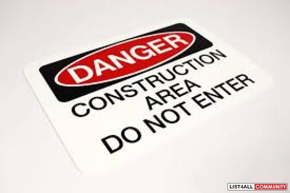Safeguard the place with our construction industrial signage