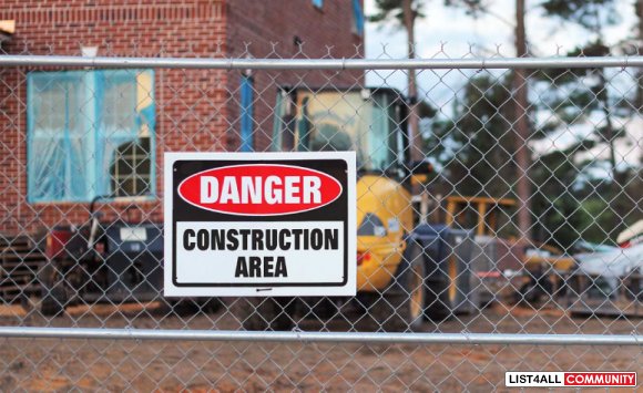 Safeguard the place with our construction industrial signage