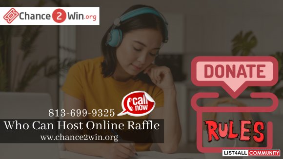 Who and how can host an online charity raffle?| Chance2win