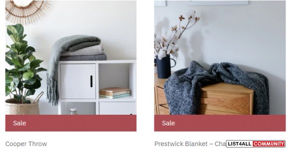 Choose from a comfortable and luxurious collection of cotton blankets