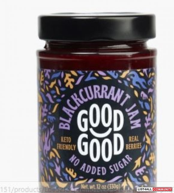Good Good Keto-Friendly Sweet Blackcurrant Jam Online