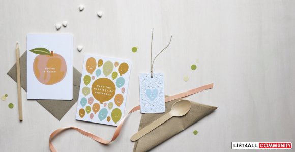 Earth-conscious greeting cards and paper goods to celebrate in style