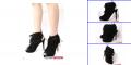 Christian Louboutin Suede Cage Bootie black&nbsp;sizes 35-40 Sable sue