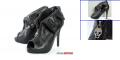 ALEXANDER MCQUEEN&nbsp; OPEN TOE ANKLE BOOTS