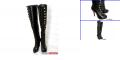 Christian Loubutin over the knee leather boots