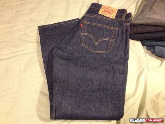 levis 501 raw denim