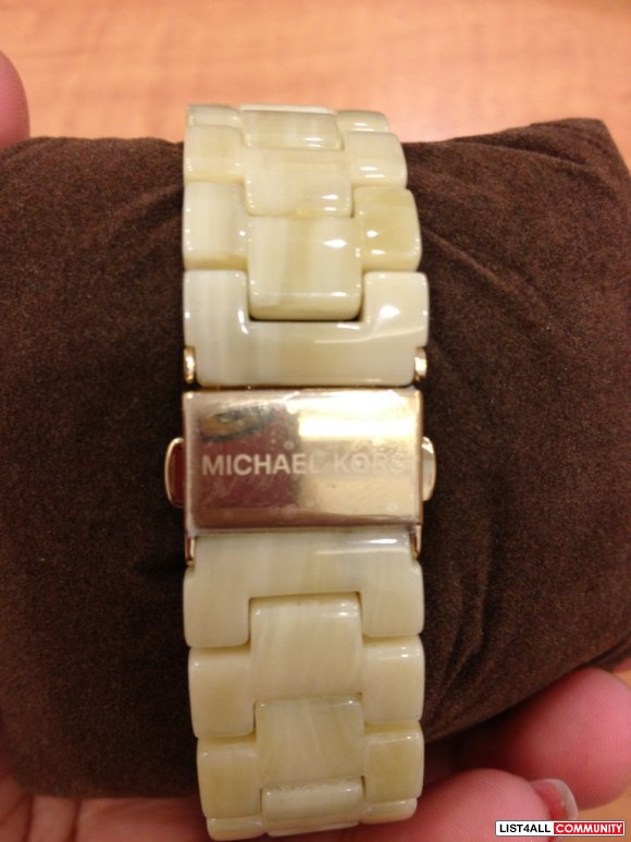 michael kors horn jet set watch