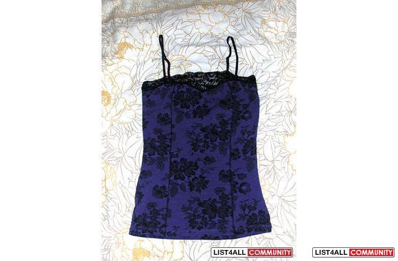 Black & purple   Urban Behaviour   lace tank. 