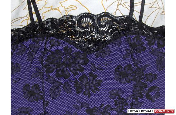 Black & purple   Urban Behaviour   lace tank. 