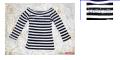 Striped Bebe 3/4 sleeve top
