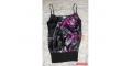 Satin Dynamite floral print tank top