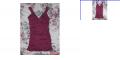 Maroon Dynamite Babydoll top w/ scrunched up sides
