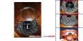 Denim logo Guess handbag w/ snake skin straps