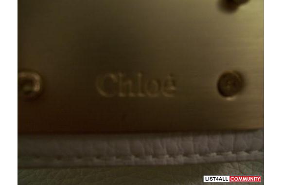 CHLOE bag brandnew, white fine leather,&nbsp;nice 
