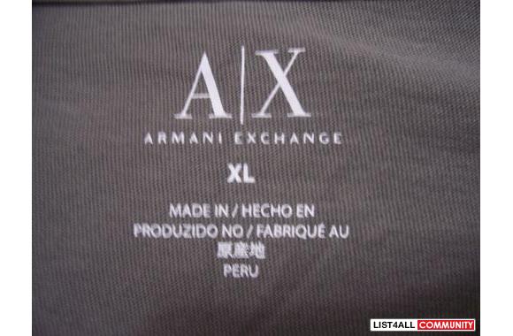 ARMANI EXCHANGE tee- men's- brandnew, with sticker