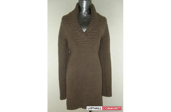 TALULA TNA almond-Brown WOOL Pullover Sweater Dress XXS ARITZIA brandn