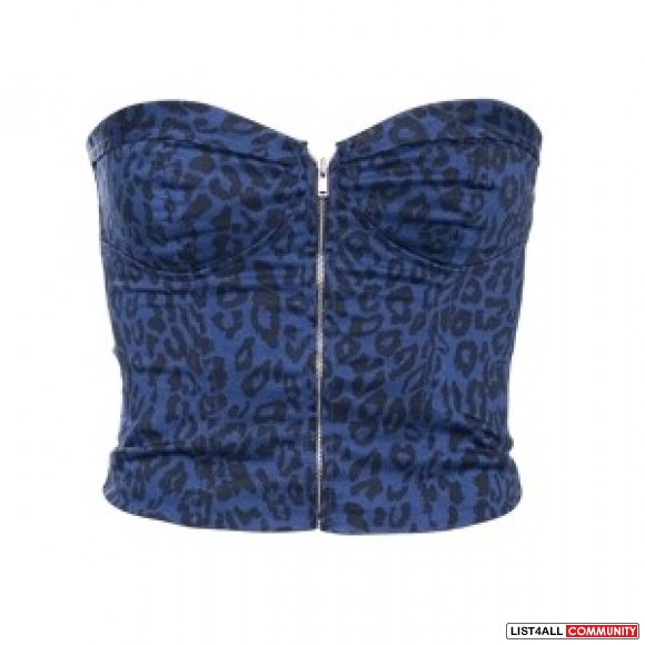 Talula Cheetah Corset-like top