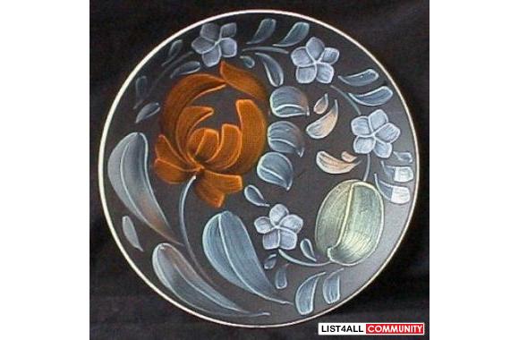 Decorative plate WADE  black background