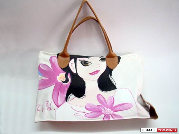 Hand painted bags