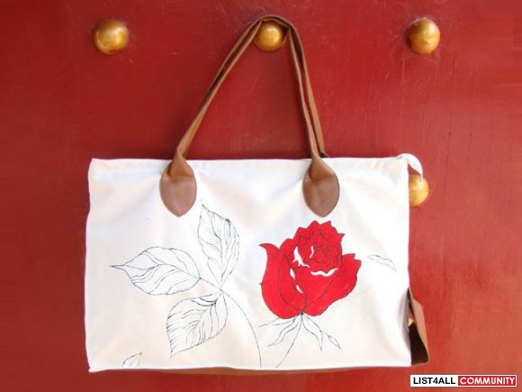 Hand painted bags