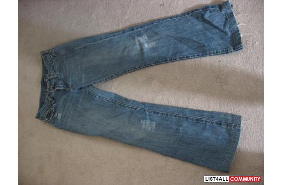 TNA JeansSize 25Boyfriend fitFraying on the edges 
