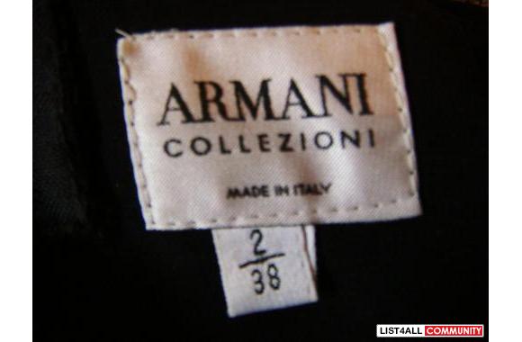 REAL GIORGIO ARMANI FORMAL/GRAD GOWN SIZE 2/38 BLA