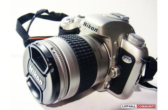 NIKON F75This is a almost new Nikon F75 used only once for project pur