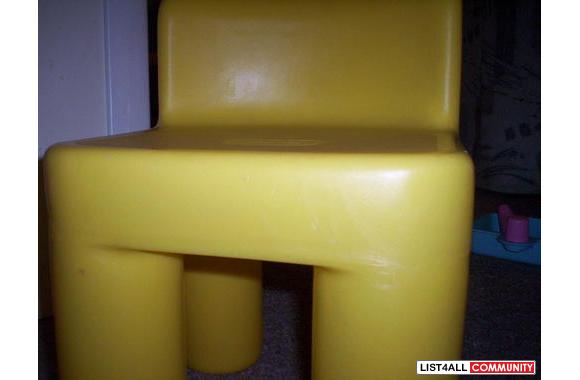 Yellow Matching chairs. Sturdy. Great shape. I hav