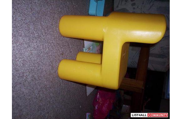 Yellow Matching chairs. Sturdy. Great shape. I hav