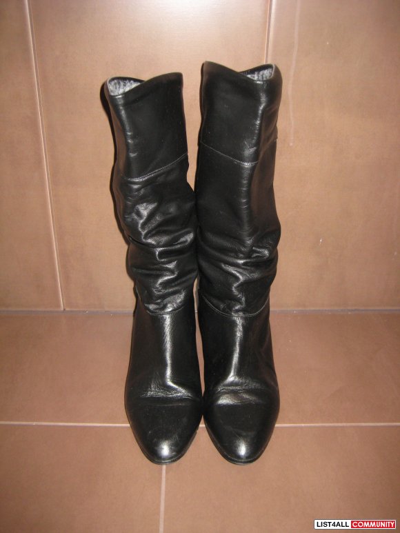 Black Leather Boots