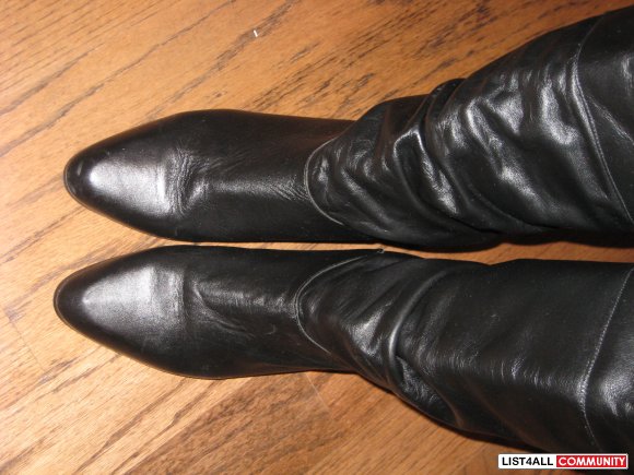 Black Leather Boots