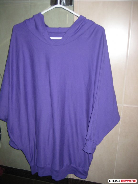Brand New American Apparel Purple Loose Hoodie