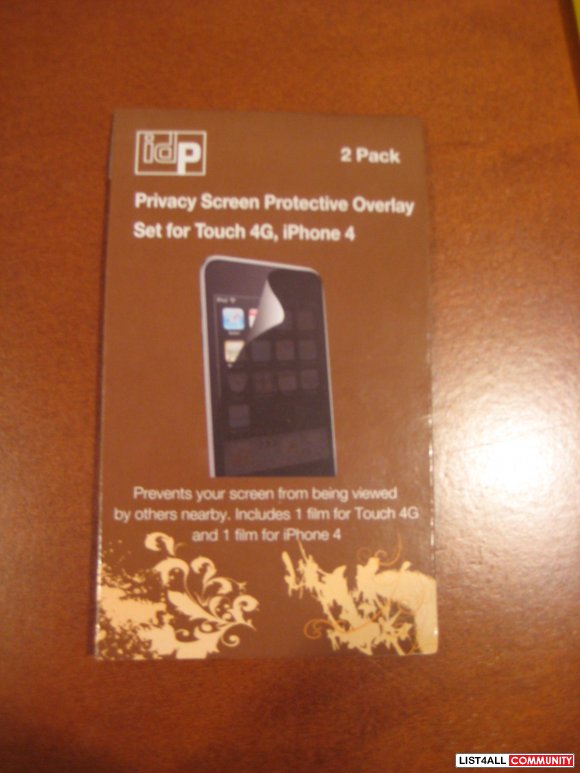Brand New IPhone 4 Privacy Screen Protective Overlay
