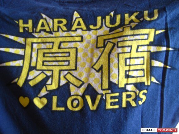 Authentic Harajuku Lovers Navy Blue T-Shirt