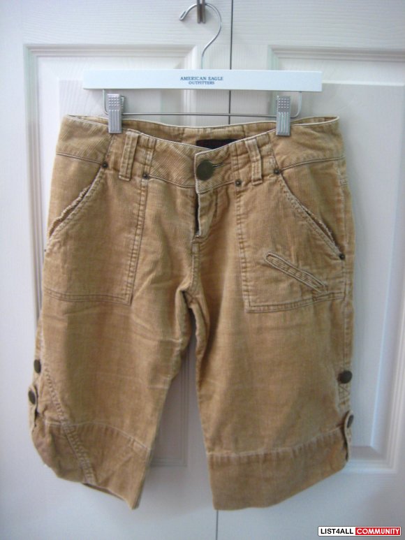 Brown Knee Length Shorts