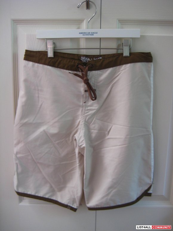 Roxy Beige Brown Boarding Shorts