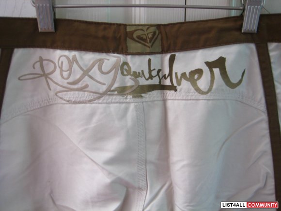 Roxy Beige Brown Boarding Shorts