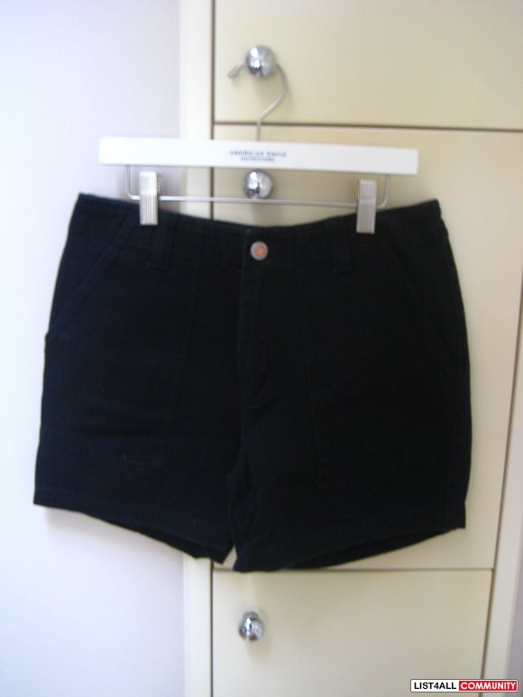 Black Jean Shorts