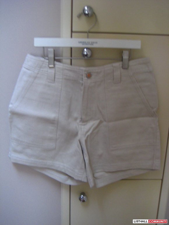 Beige Jean Shorts