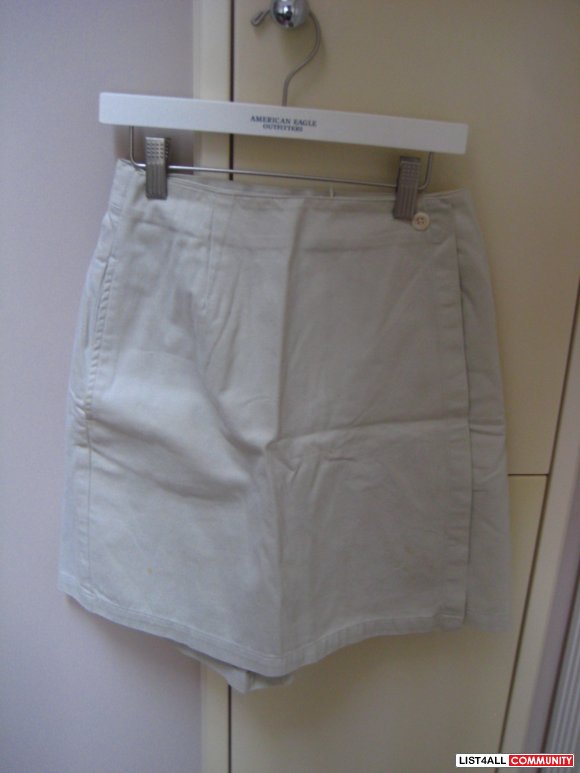 Brand New Beige Skort (Shorts + Skirt Style)